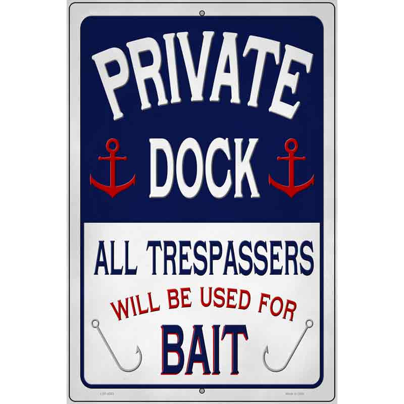 Private Dock sign