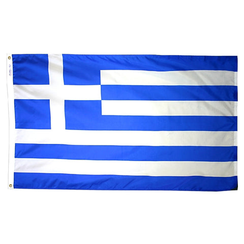 Greece Courtesy Flag 12" x 18" - ColorFastFlags | All the flags you'll ever need! 
