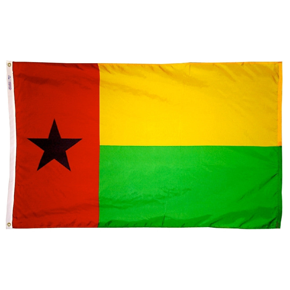 Guinea-Bissau Flag - ColorFastFlags | All the flags you'll ever need! 
