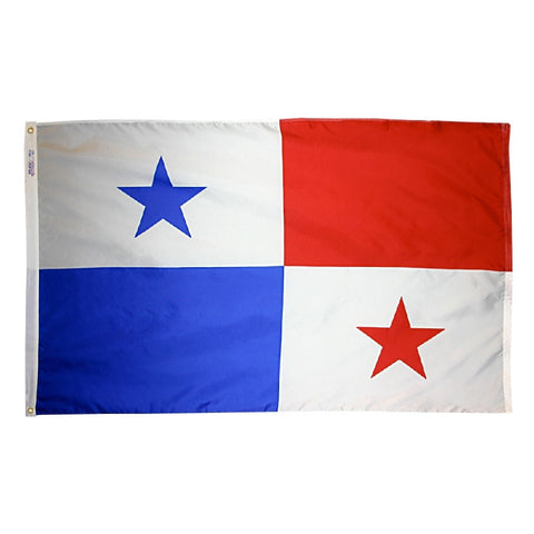 Panama Courtesy Flag 12" x 18" - ColorFastFlags | All the flags you'll ever need! 
