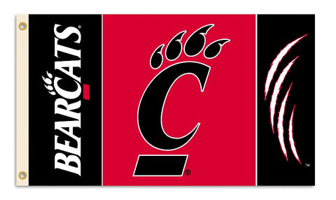 Officially Licensed Cincinnati Bearcats 3' x 5' Flags - ColorFastFlags | All the flags you'll ever need! 
